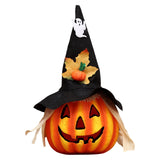 Maxbell Light up Halloween Foam Pumpkin Lantern Decorative for House Tabletop Porch style D