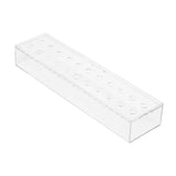Maxbell Acrylic Flower Vase Rectangular Long Rectangle Vase for Bedroom Home Desktop No Light