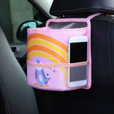 Max Maxb Cartoon Car Trash For Children Storage Bag Organizer Case Pink