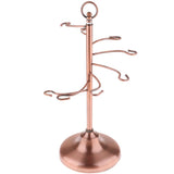 Max Wine Hanging Upside Down Cup Holder Goblet Rack with 6 Hooks