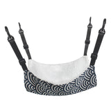 Maxbell Cat Hammock Bed Adjustable Straps Soft Hanging for Kitten Hamster Ferret white