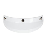 Maxbell Helmet Visor 3 Snap for Helmets with 3 Buttons Half Helmets Parts White