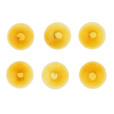 Maxbell 6 Piece Handmade Mushroom Shape Glass Globe Vial Dome Cover Charm Amber