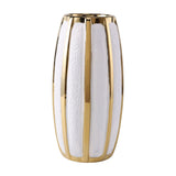Maxbell Ceramic Vase Desktop Vase Decorative Art Vases for Mantel Wedding Home Decor 14cmx25.5cm