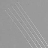 Max 5 Pieces 2x250mm Transparent Clear Long Acrylic Plexiglass Round Rod
