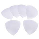 Max 3 Pairs Triangle Sewing In Insert Foam Soft Cup Removable Padded  White