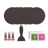 Maxbell Trampoline Patch Kit Replacement Waterproof Big Holes Trampoline Accessories Circle  6 Patches