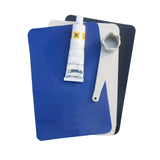 Maxbell Kayak Repair Patches Kayak Air Valve Wrench with Glue for Rubber Boat Canoe Gray Blue Black