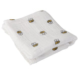 Maxbell 1 Pcs Muslin Cotton Blanket Newborn Baby Blanket Swaddle Bath Towel Bee