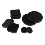 Maxbell Wear Resistant Longboard POB Fingers Palm Slide Pucks Set for Downhill Square 8Pcs Black