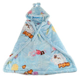 Maxbell Newborn Baby Hooded Cloak Poncho Jacket Outwear Kids Warm Coat Blue 3