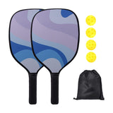 Maxbell 2x Pickleball Paddles Set with 4 Balls and Bag for Men Women Indoor Outdoor Pink