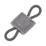 Maxbell Outdoor Gear Holder Clip Multifunctional Elastic Ribbon Buckle for Vest Gray