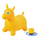 Maxbell Jumping Horse Cartoon Bouncing Horse Animal Thicken for Gift Activity Indoor yellow