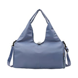 Maxbell Portable Women Gym Bag Sports Duffel Bag Luggage Bag for Outddor Workout Blue