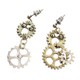 Maxbell Steampunk Earrings Asymmetric Dangle Ear Studs Charms Wedding Club Type 3