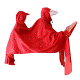 Max Oxford Raincoat Rider Covers Cape E-Bike Motorcycle Double Poncho Red
