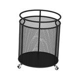 Maxbell Laundry Hamper Metal Organizer Hamper Basket for Indoor Black