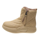 Maxbell Winter Snow Boots Warm Lined Short Boots Fashion for Trekking Hiker Winter 35 Khaki
