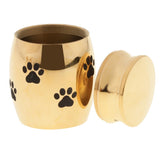 Maxbell Stainless Steel Cremation Urn Ash Memorial Jar Dog Paw