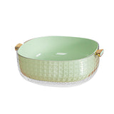 Maxbell Kitchen Colanders Bowl with Handle Sturdy Large Capacity for Cleaning Light Green