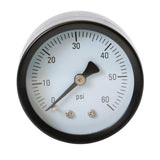 Max Metal Axial Pressure Gauge for Oil Air Water TS-Y50Z-60psi Male Thread