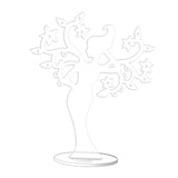 Maxbell Earring Display Stands Storage Hanging Holder for Tabletop Necklace Earrings Clear