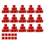 Maxbell 100Pcs Pigeon Ring 8mm 2023 Dove Legs Band for Duck Most Adult Birds Poultry Red