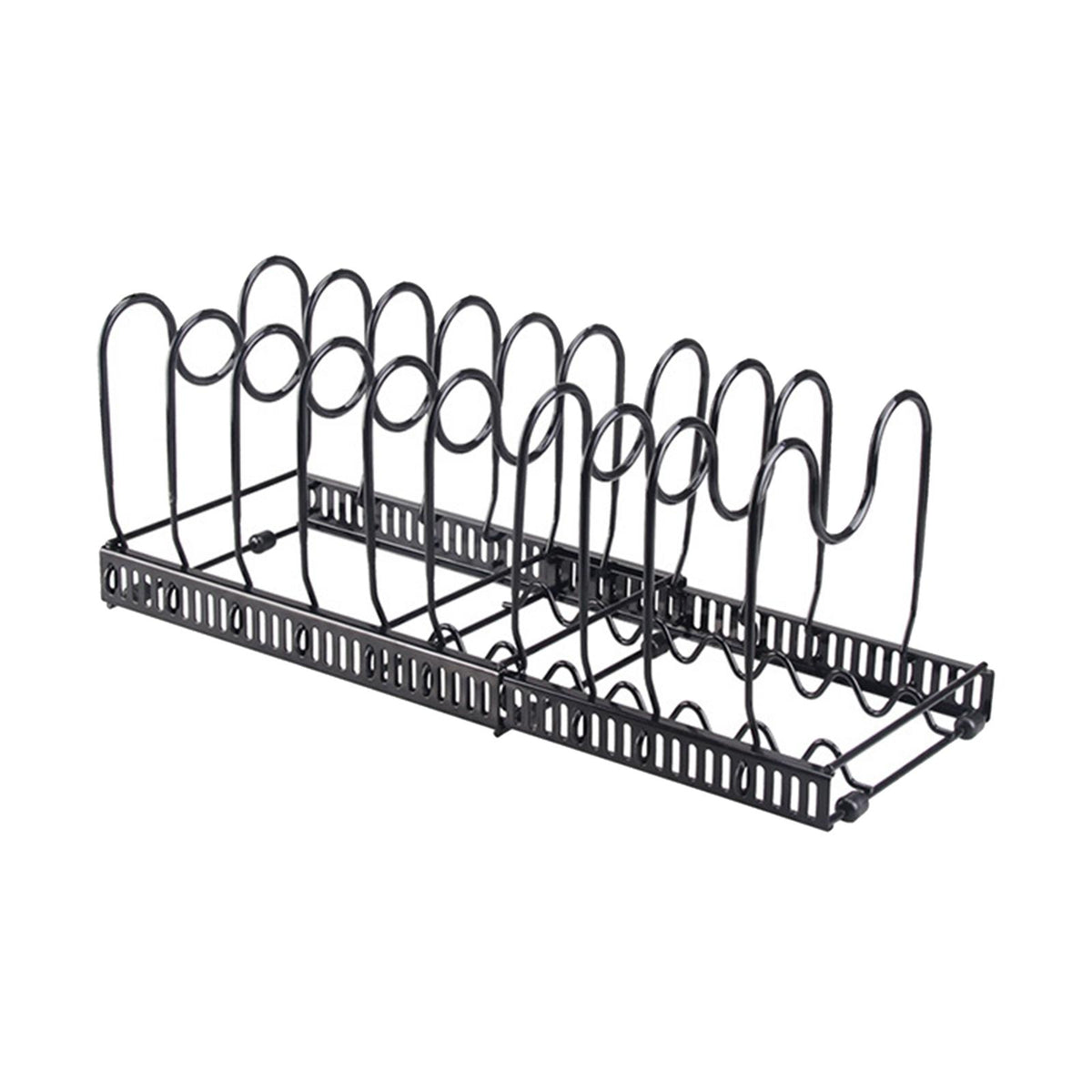 Maxbell Adjustable Pot Lid Storage Rack Free Standing for Cabinet Cupboard Pantry