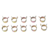 Maxbell 10pcs 17mm Car Spring Clip Fuel Line Hose Water Pipe Air Tube Clamp Fastener