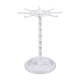 Maxbell Necklace Organizer Hanging Rack Rotation for Scrunchie Bracelets Chains Tall White