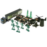 Maxbell Die-cast Alloy Pull Back Engineering Truck Car Model Toy Military Trcuk
