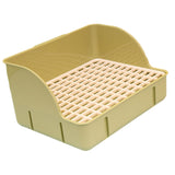 Maxbell Rabbit Litter Box Pee Pan Tray Pet Toilet for Small Animals Chinchillas Rats green pp mesh