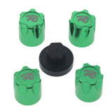 Maxbell 4Pieces RC Car Rim Center Cap for 1/10 Traxxas TRX4 90046 D90 Tamiya MST green