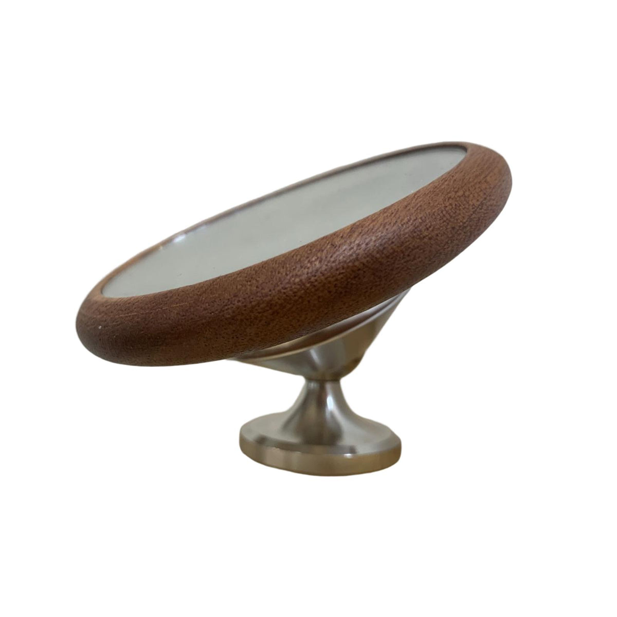 Maxbell Espresso Lens Mirror Coffee Machine Accessories for Office Home Restaurant Ebony Argent Base