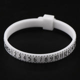 Maxbell Plastic Finger Ring Band Gauge Sizer Jewelry Wrist Size Measure Tool US 1-17