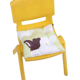 Max Square Cow Baby Children Chair Cushion Pads with Strap 35x35cm