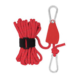 Maxbell Multifunction Tent Rope Tent Fixed Buckle Paracord for Travel Outdoor Hiking Red