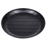 Maxbell Rattan Food Serving Dish Wicker Water Drink Platter Round Cake Plate 8inch