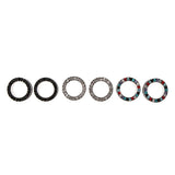 Maxbell 6pcs Rhinestone Stainless Steel Screw Ear Gauges Plugs Tunnels Expander 12mm