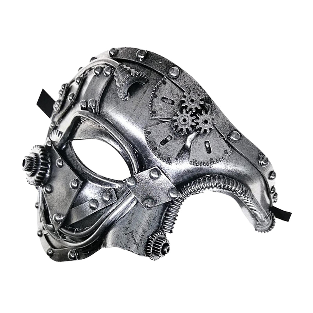Maxbell Creative Punk Cover Cosplay Costume Props for Party Carnival Decoration Antique Argent