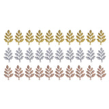 Maxbell 30Pcs Assorted Color Leaf Branches Charms Pendants Jewelry Making Findings