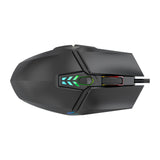 Maxbell USB Wired Mouse Silent Game Precise Positioning Ergonomic for Desktop Office Black