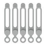 Maxbell 5 Pieces Cord Organizer Silicone Premium for Data Centers Household Home Grey