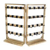 Maxbell Earrings Display Stand with 32 Hooks Multipurpose Ring Organizer for Desktop