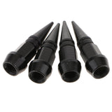 Max 4 Pieces Spike Wheel Tire Valve Stem Car Truck Air Caps Covers 45mm Black
