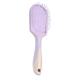 Max Portable Scalp Massage Hairbrush Plastic Detagling Hair Brush Comb Purple