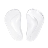 Max 1 Pair Silicone Arch Support Insoles Orthotic Insoles Cushion Insert L Clear