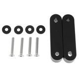 Max Maxb Universal Fit Practical Aluminum Alloy Hood Spacer Risers Set Kit Black