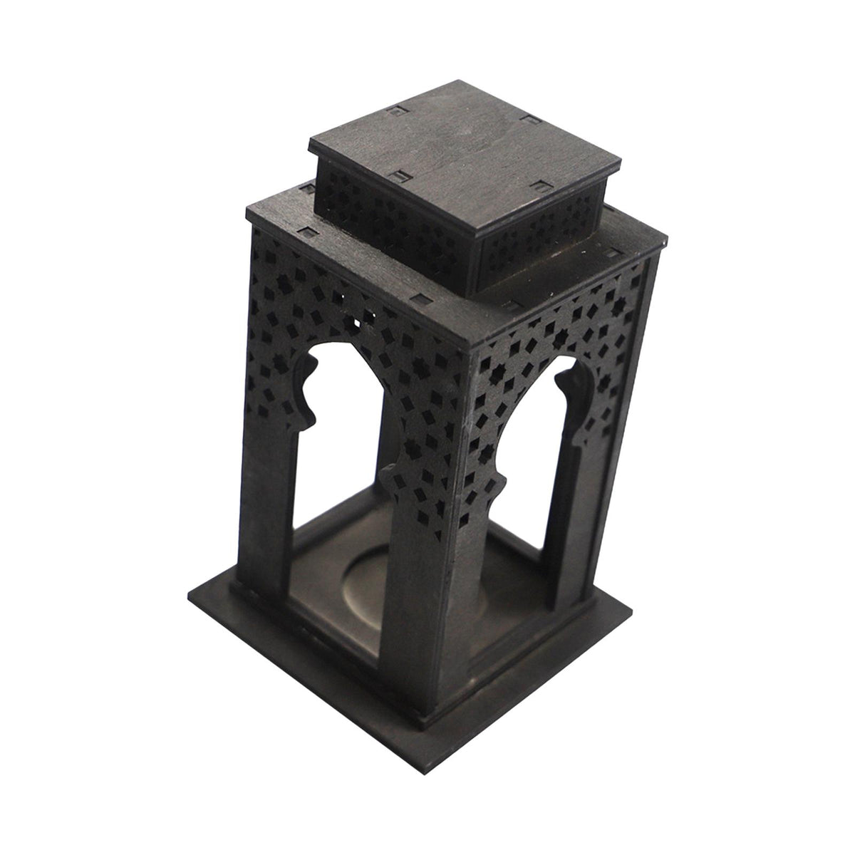Maxbell Candle Lanterns Candle Holder Decor Table Lantern for Living Room Patio Home Black